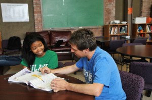minority student receiving free tutoring